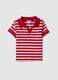 Multicolour cotton blend regular fit polo with bowling collar for girls_0