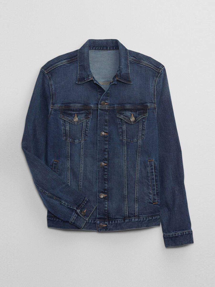 Short denim jacket with pockets_2