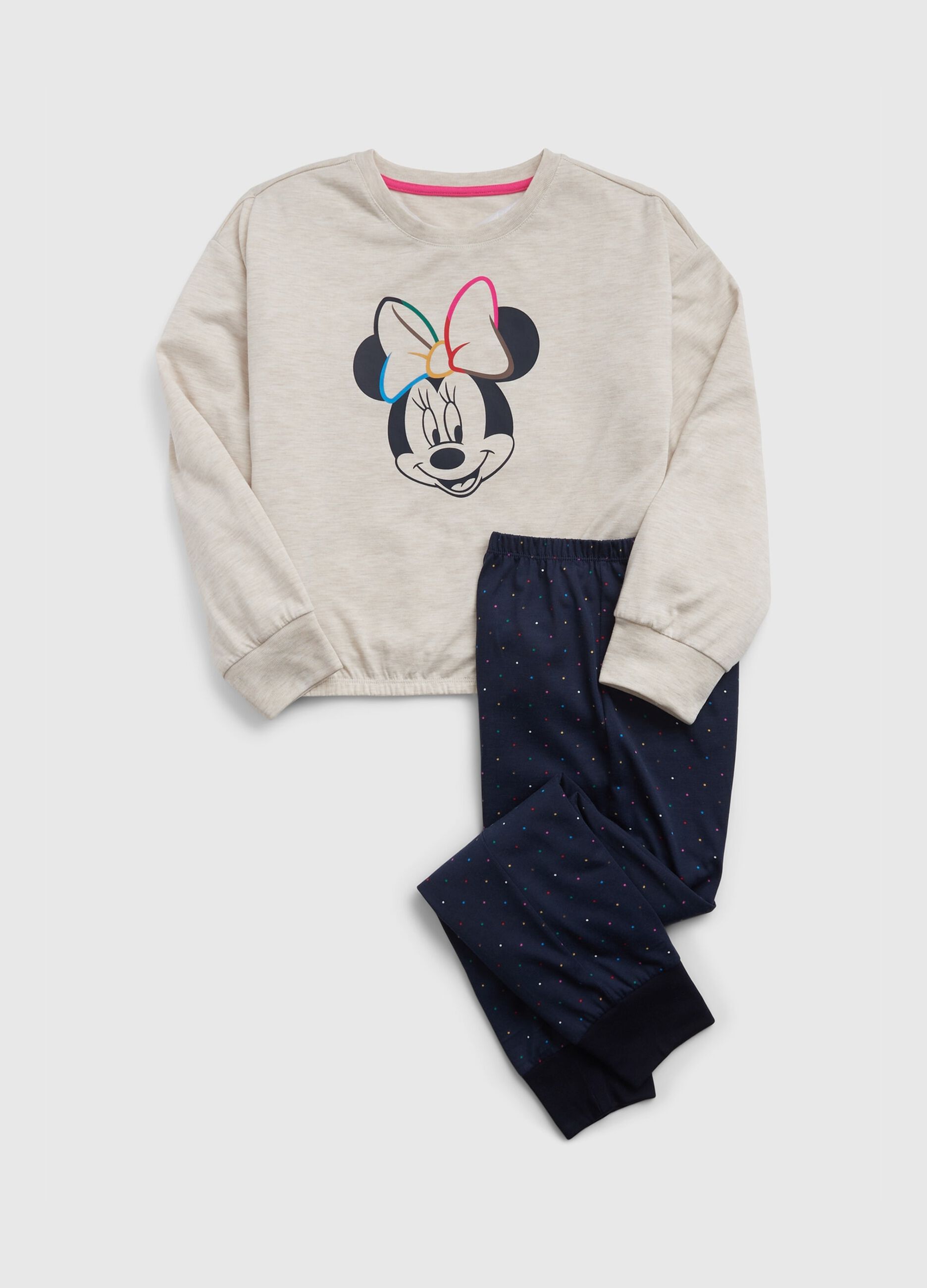 Pigiama lungo con stampa Disney Minnie 
