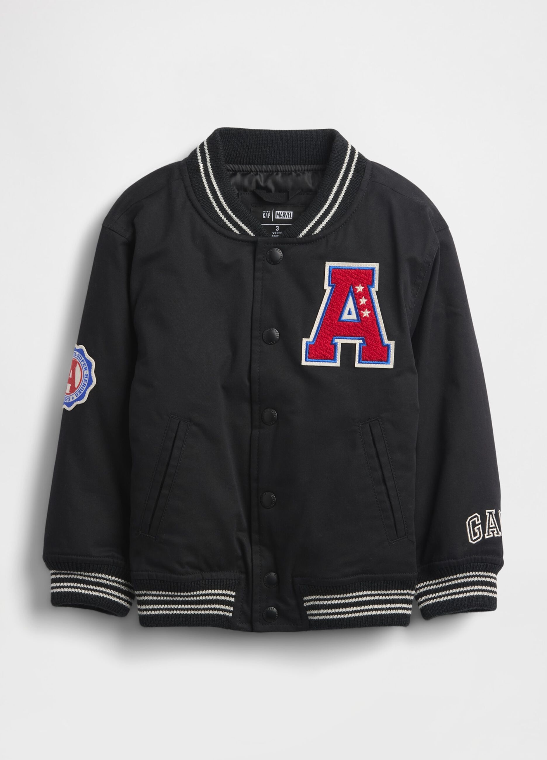 Avengers black bomber jacket for kids