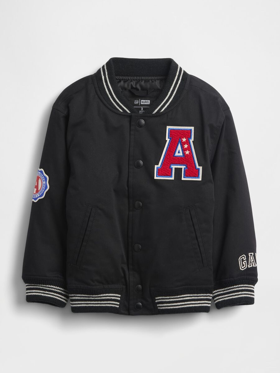 Avengers black bomber jacket for kids_0
