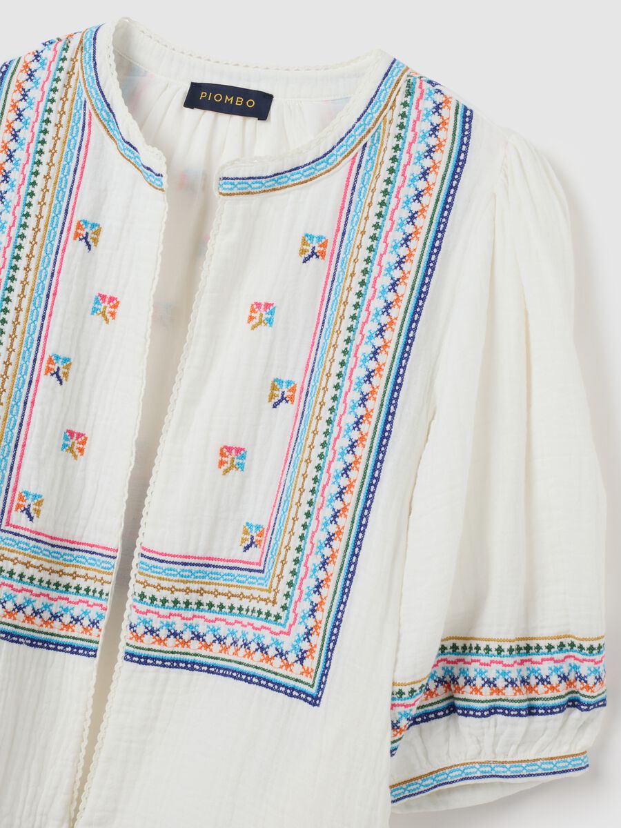 Women's Oversized Multicolor Pure Cotton Shirt_5