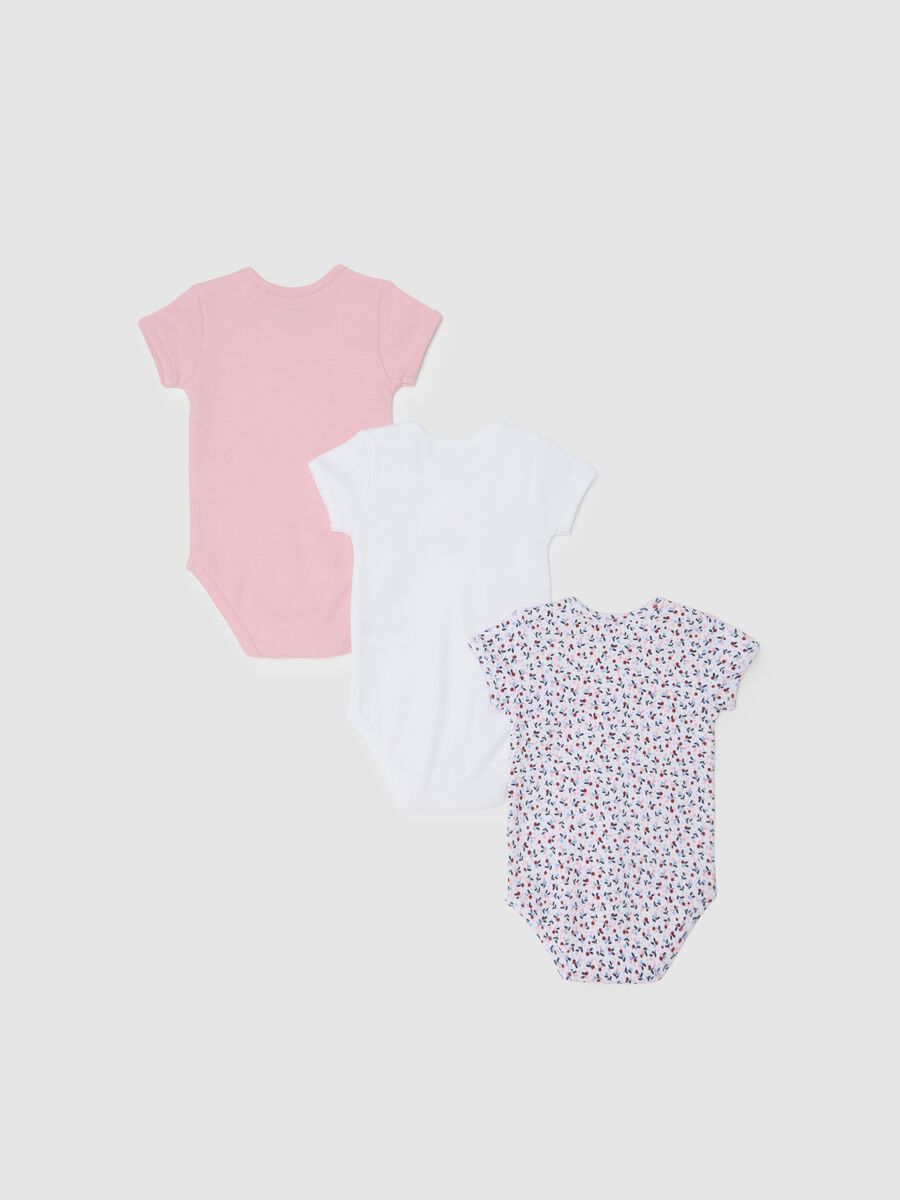 Tripack di body da neonata in puro cotone multicolor_1