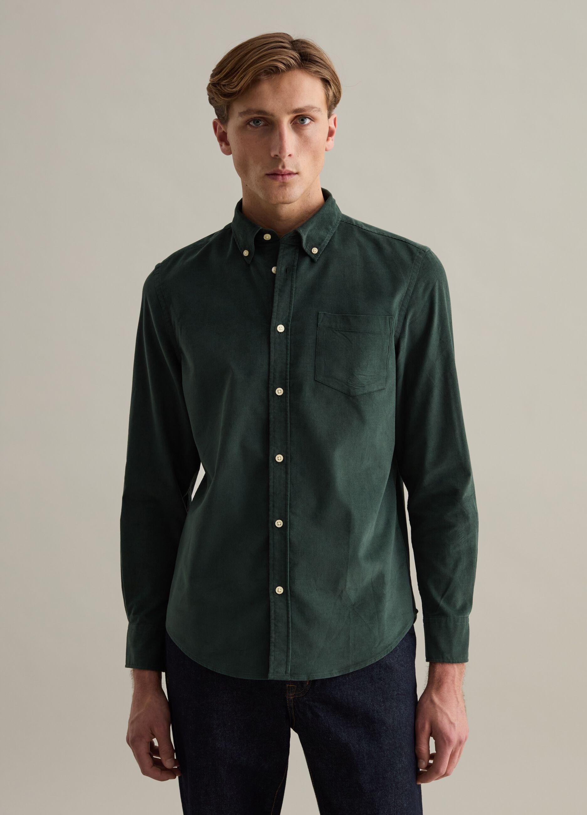 LTB Steven Camicia Denim Uomo - Colletto Button-Down, Vestibilità Regolare, Prodotta In Turchia - copertina
