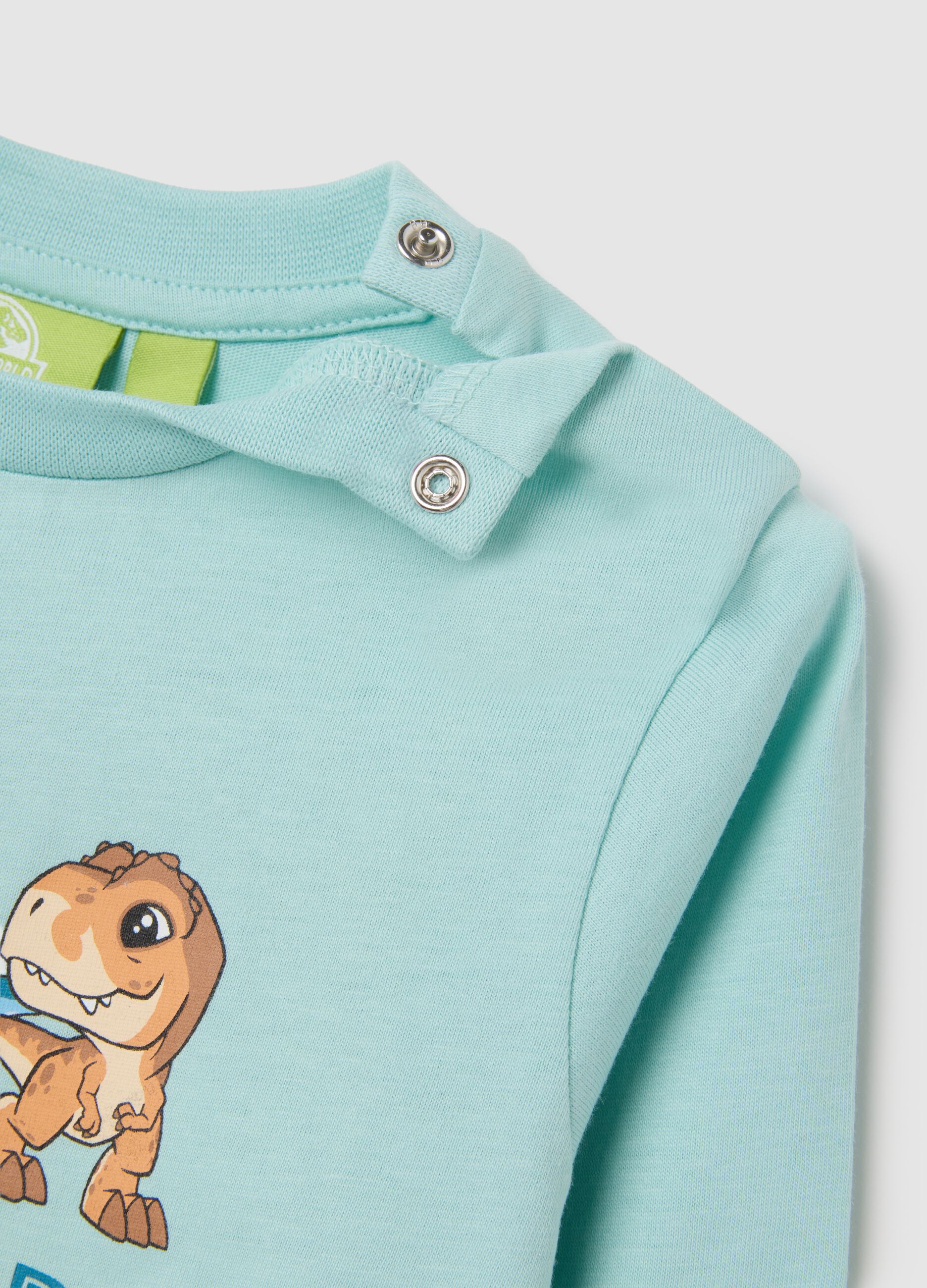 Pigiama da bambino in puro cotone con stampa Jurassic World