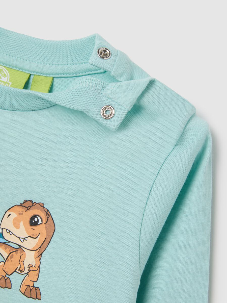 Pigiama da bambino in puro cotone con stampa Jurassic World_3