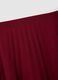 Regular fit red pleated long skirt_5