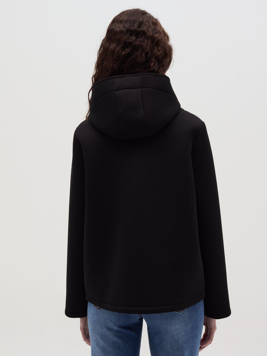 Short jacket with hood_3