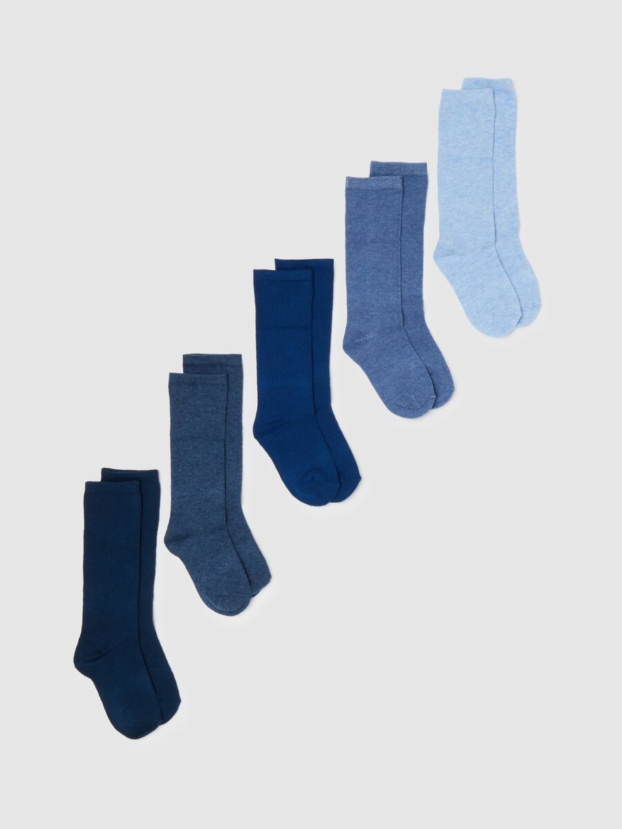Multipack calze lunghe da bambino in cotone multicolor_0