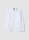 White slim-fit shirt with classic collar, easy iron_4