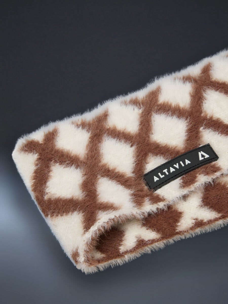 White geometric-pattern headband ALTAVIA WITH DEBORAH COMPAGNONI_2
