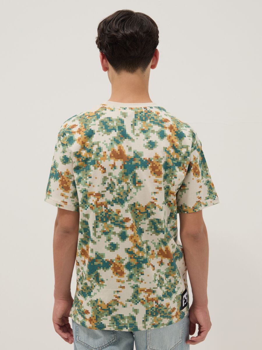 Multicolour pure cotton short-sleeve T-shirt_1