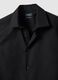Black cotton blend shirt slim fit easy iron_5