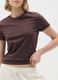 Brown pure cotton T-shirt regular fit_4