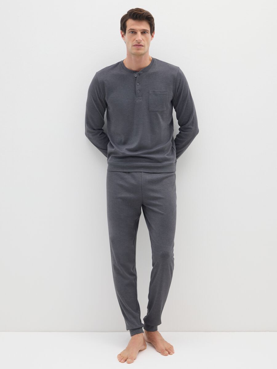 Grey Cotton Pyjamas_0