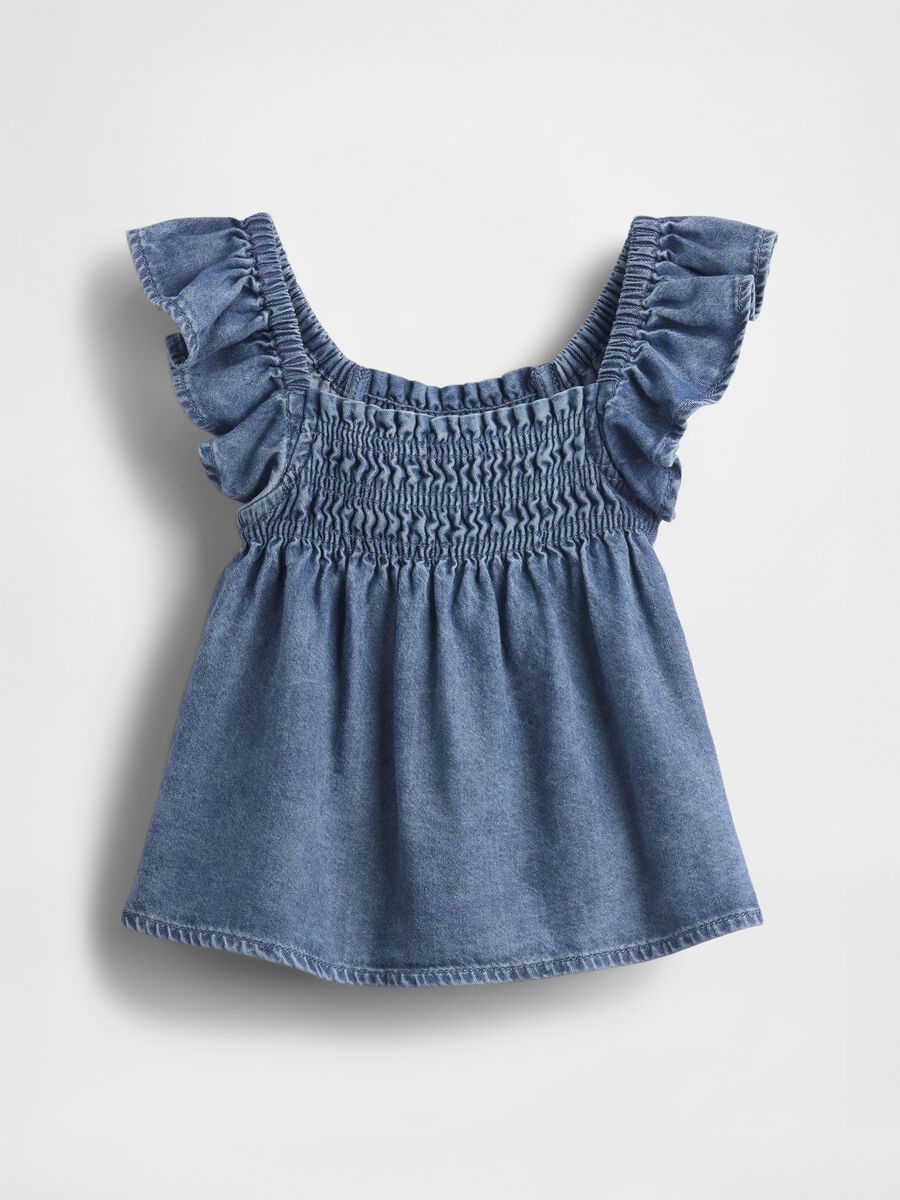 Light Denim Smock Top_1