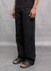 100% Linen Wide Leg Pants Black_2
