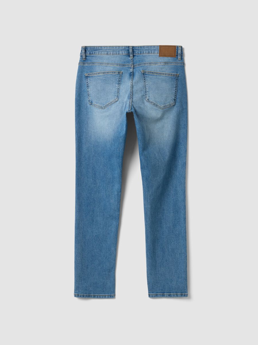 Slim-fit stretch cotton denim jeans_1