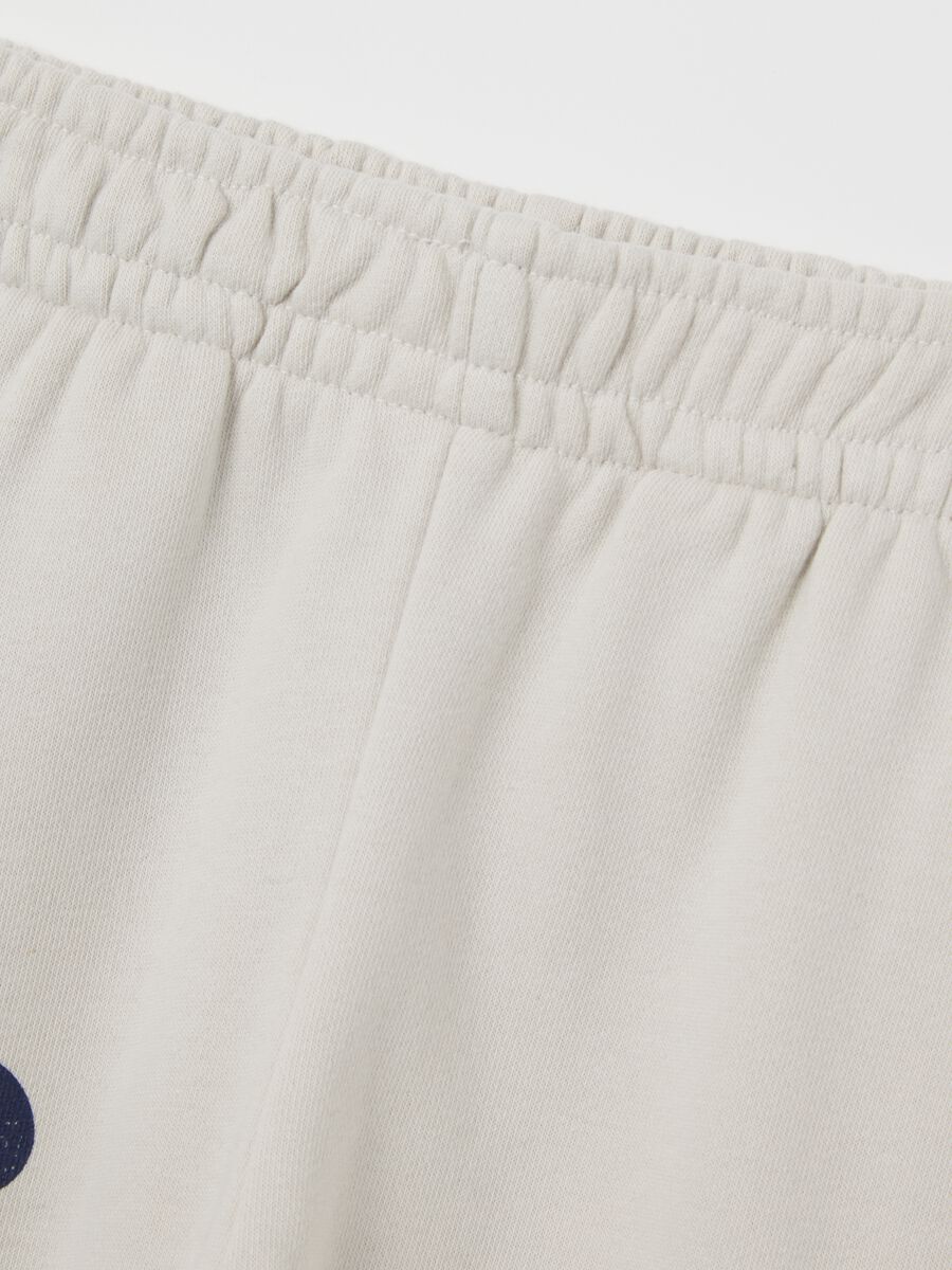 Beige Mickey Print Jogger Trousers Gap Kids_2