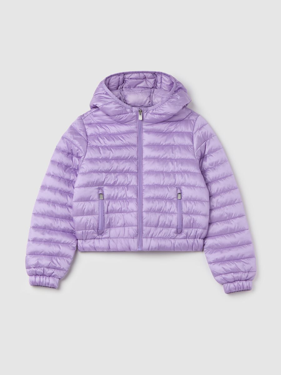 Ultralight crop down jacket with hood_3