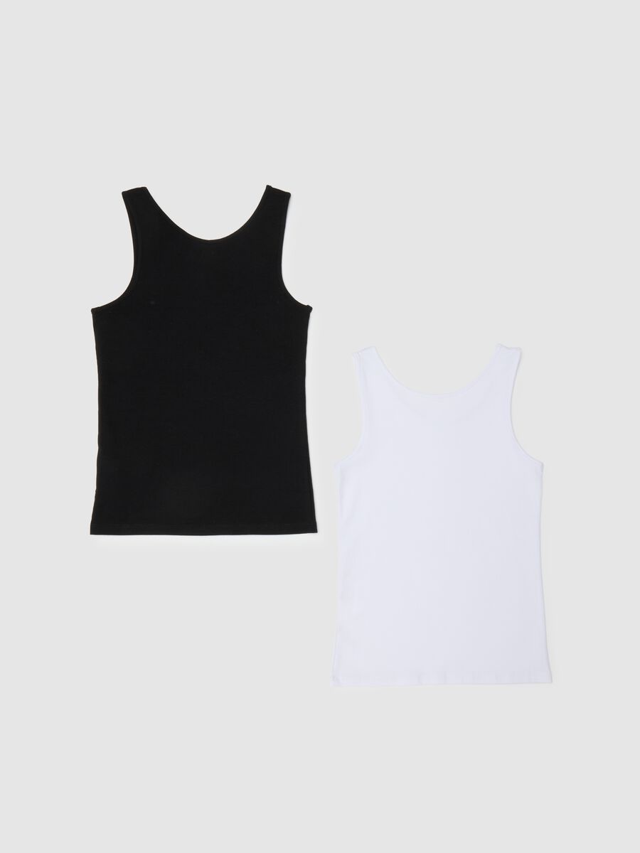 Girls' Cotton Multicolor Vest Twinpack_1