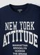 Navy blue crew-neck sweatshirt in pure organic cotton_2