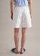 White pure cotton denim shorts_2