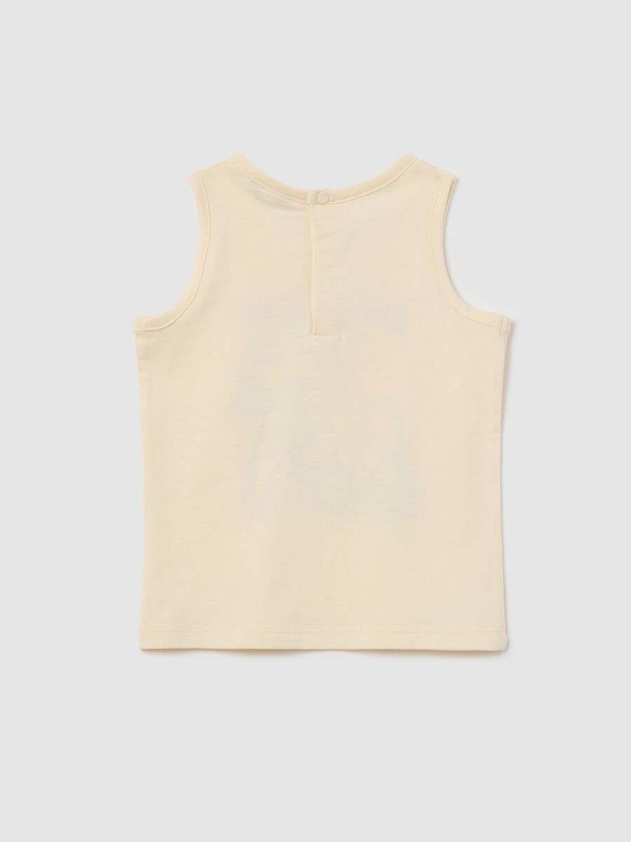 Cotton racerback vest with print_1