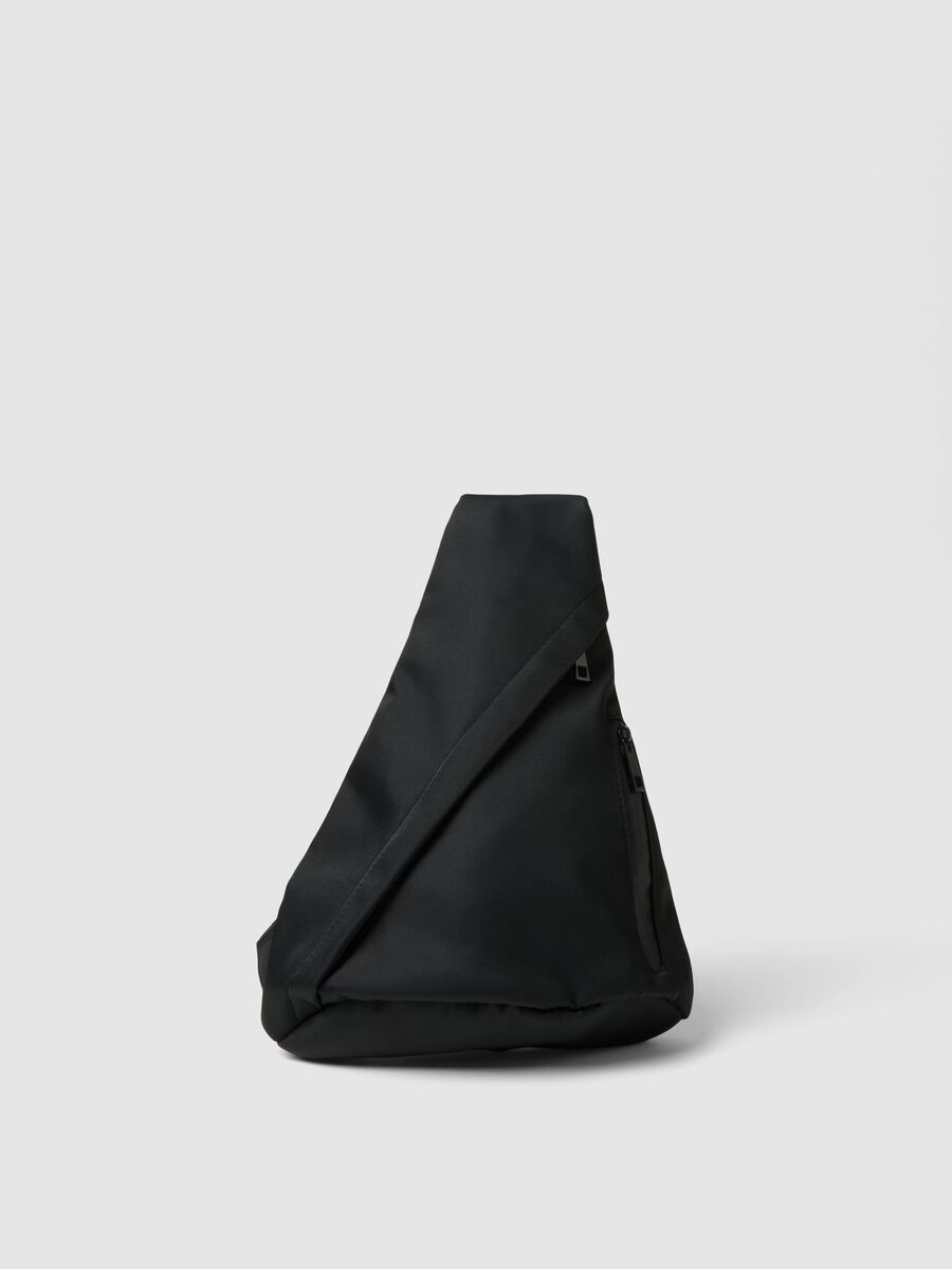 Borsa sportiva nera monospalla_0