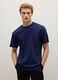 Regular fit blue pure cotton t-shirt_2