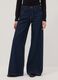 Blue pure cotton wide-leg jeans_1