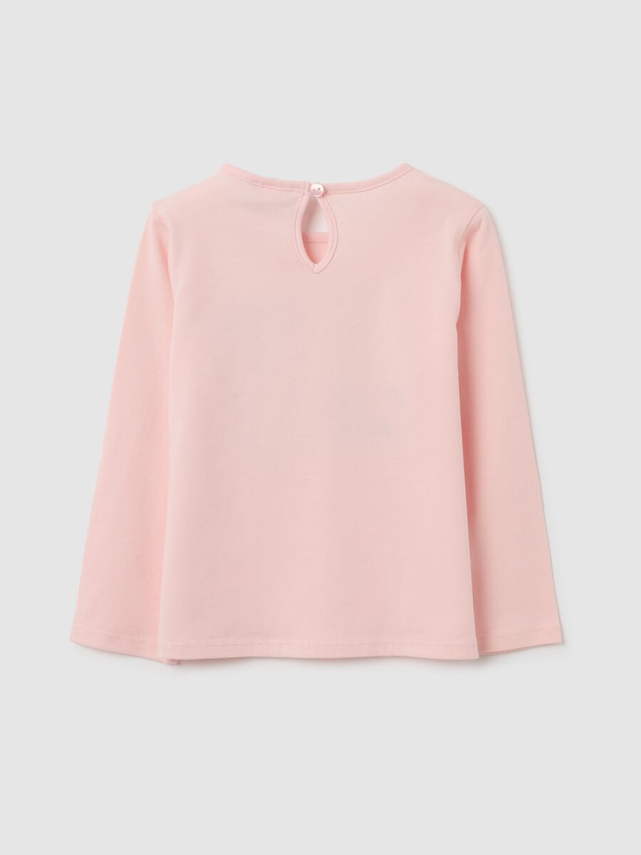 Maglietta da neonata in puro cotone rosa regular fit_1