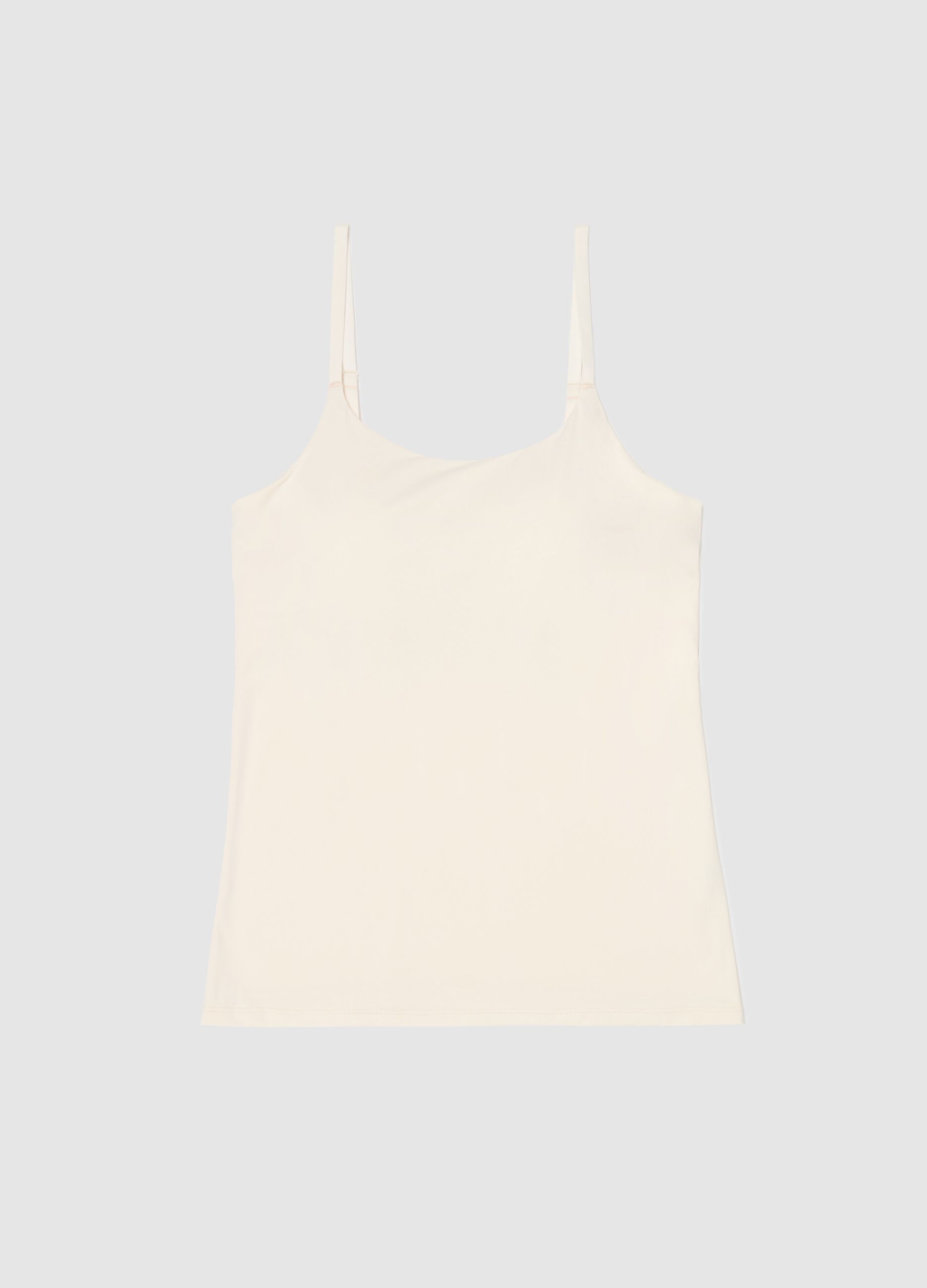 Microfibre vest with spaghetti straps