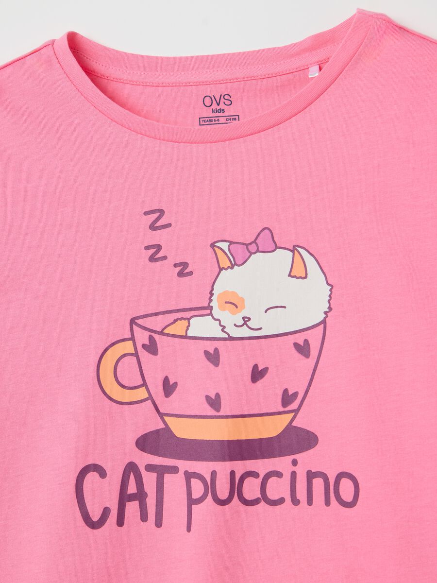 OVS Kids Pink Short Pyjama in Pure Cotton_2