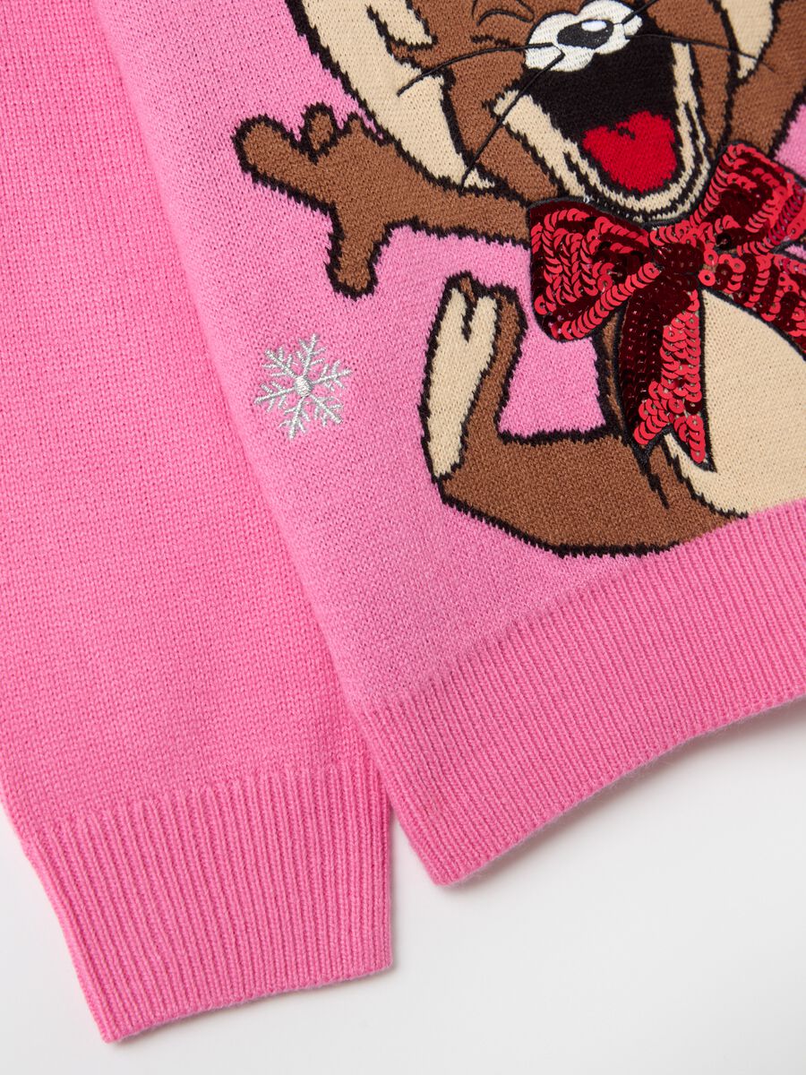 Christmas jumper with Jerry embroidery and lurex_3