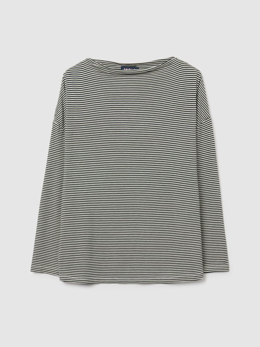 Multicolour striped regular fit sweater_0