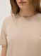 Beige pure cotton regular fit T-shirt_3