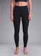Leggings neri in tessuto elasticizzato traspirante a vita alta ALTAVIA STUDIO_1