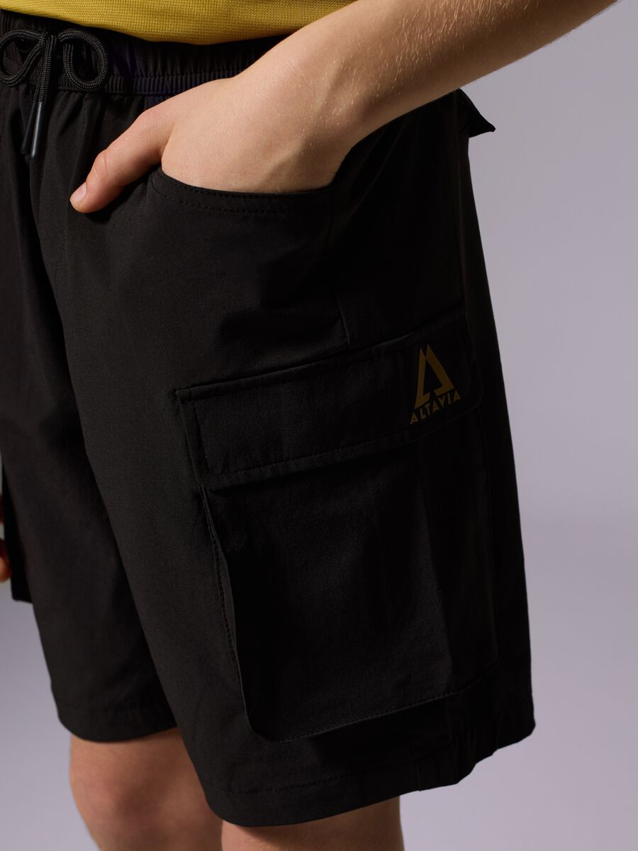 ALTAVIA WITH DEBORAH COMPAGNONI cargo Bermuda shorts with drawstring_2