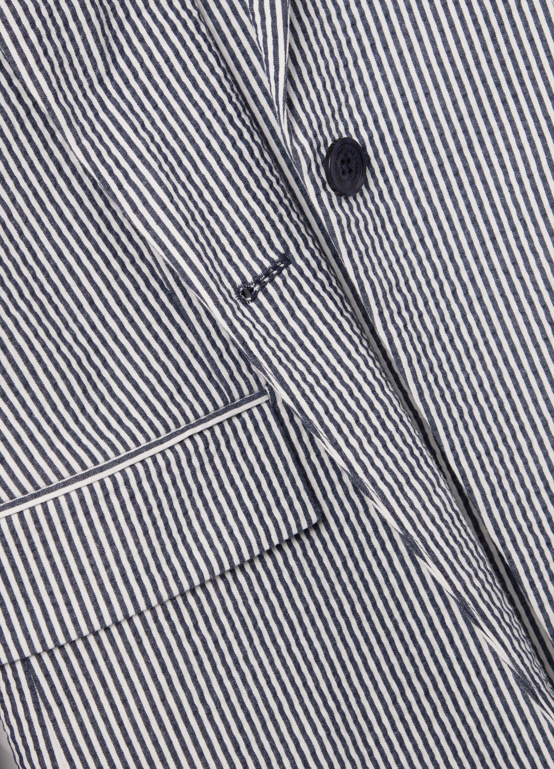 Blazer monopetto a righe sottili