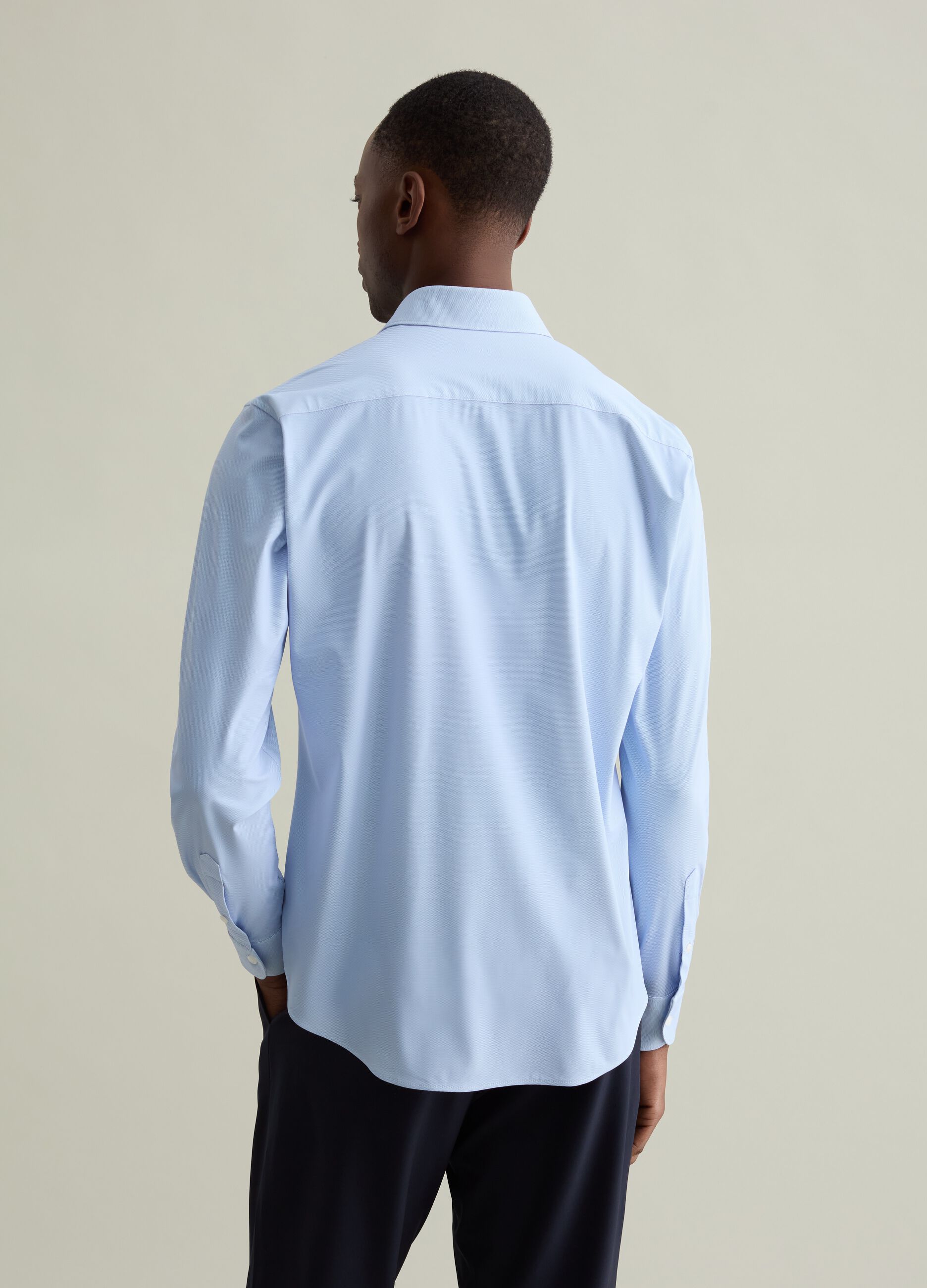 Regular-fit shirt in technical fabric