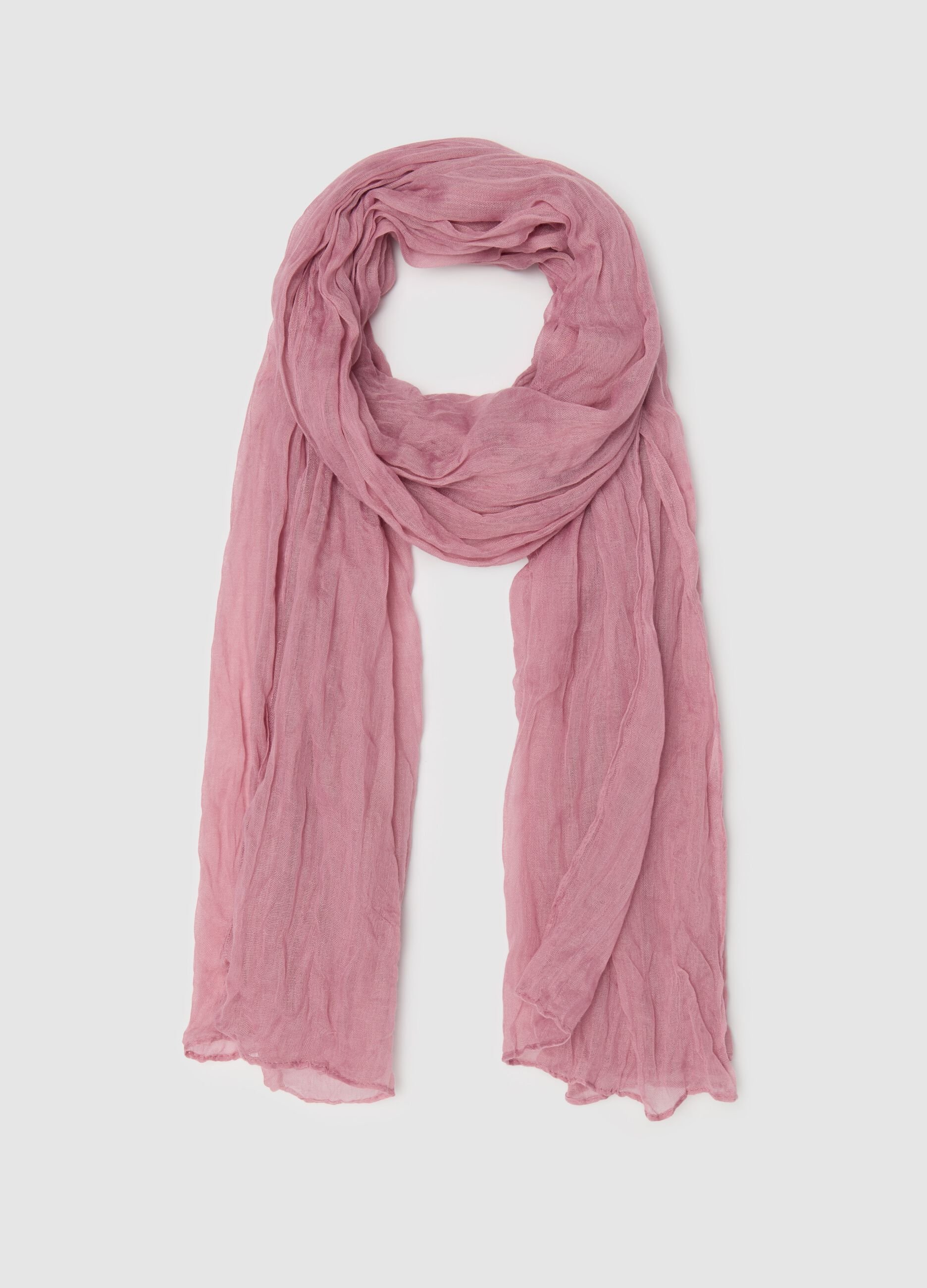 Crinkle-effect pashmina