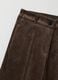 Brown regular fit corduroy trousers_1
