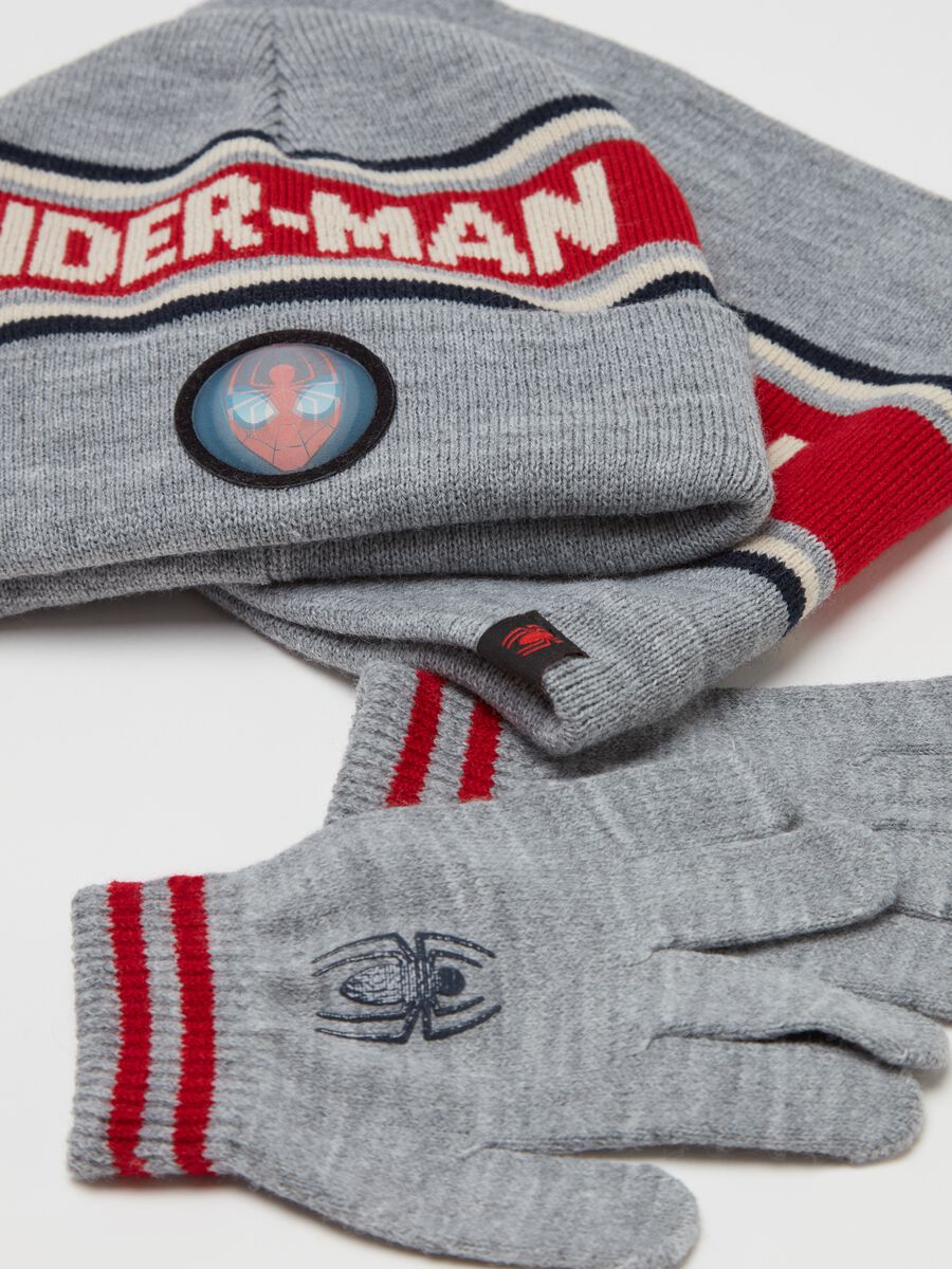 Spider-Man hat, neck warmer and gloves set_2