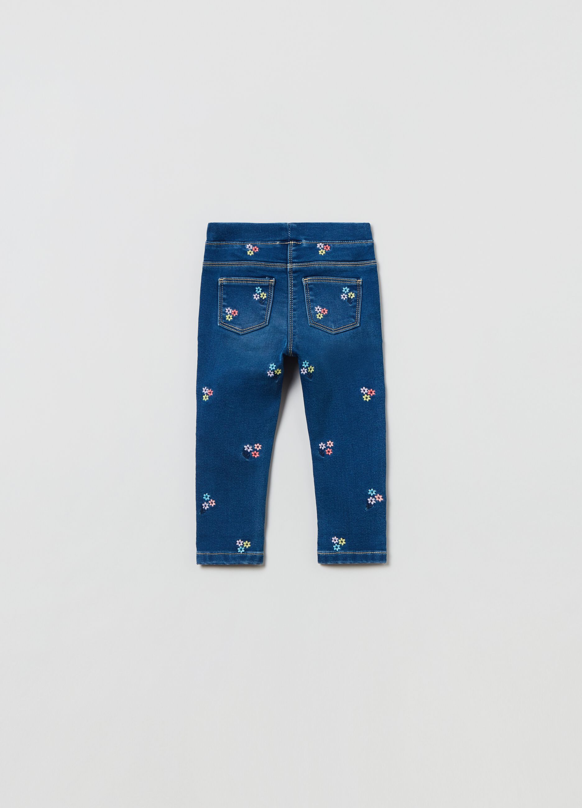 Jeggings con ricamo fiorellini_1