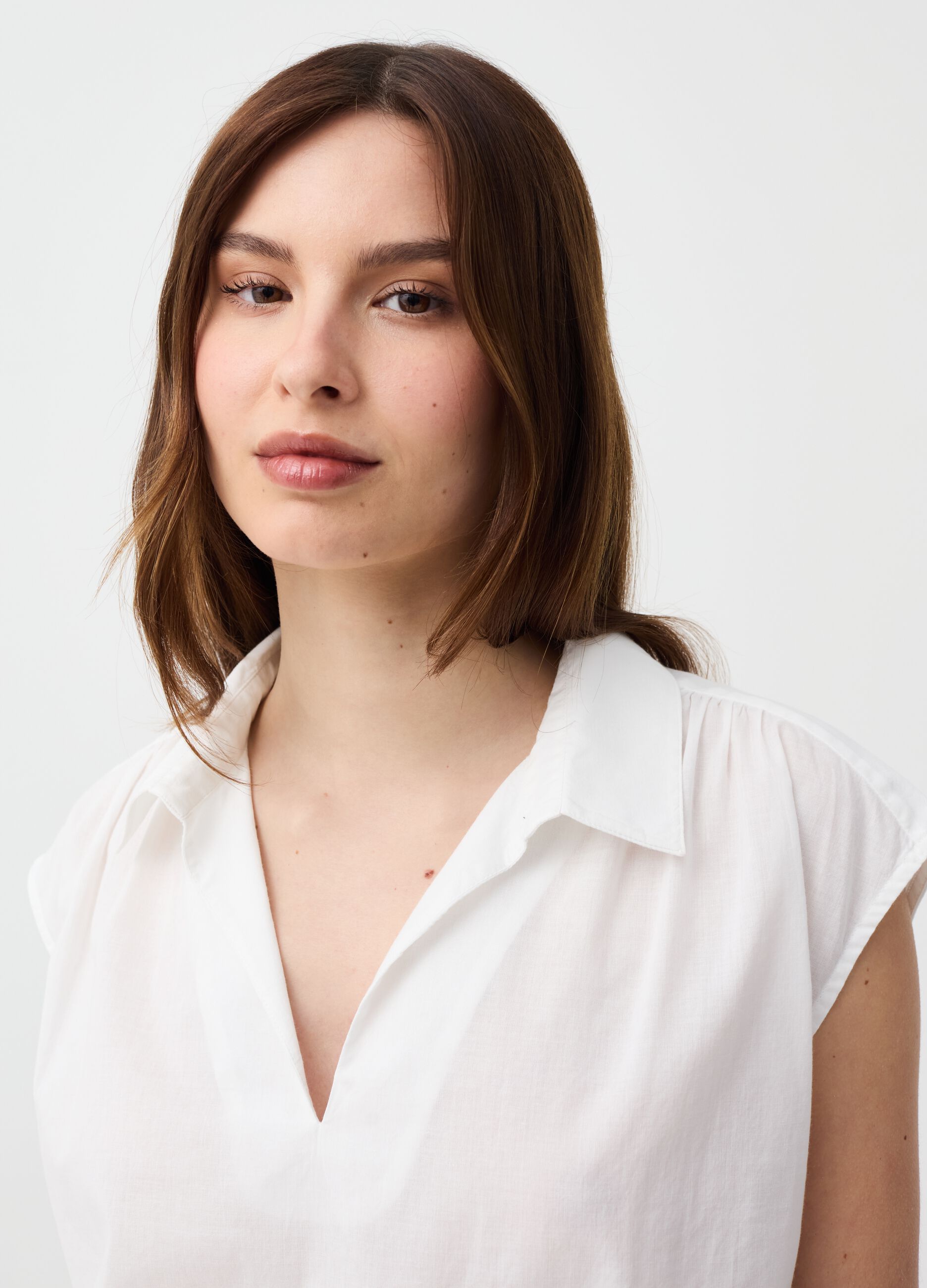 Ovs Blusa con scollo a polo