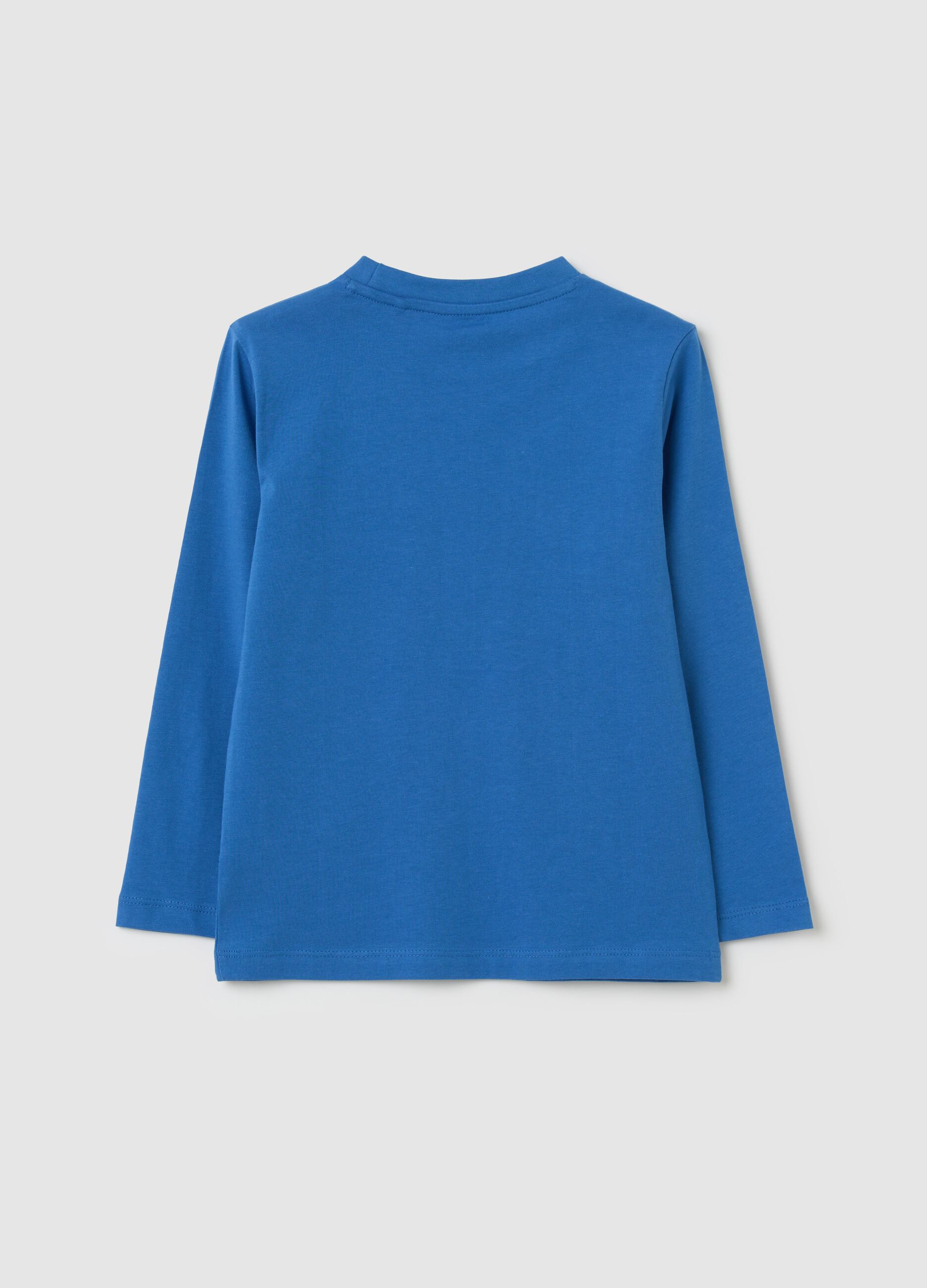 Long-sleeved T-shirt with dinosaur print