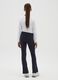 Girls' blue cotton regular fit trousers_4