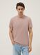 T-shirt rosa in puro cotone a maniche corte regular fit_0