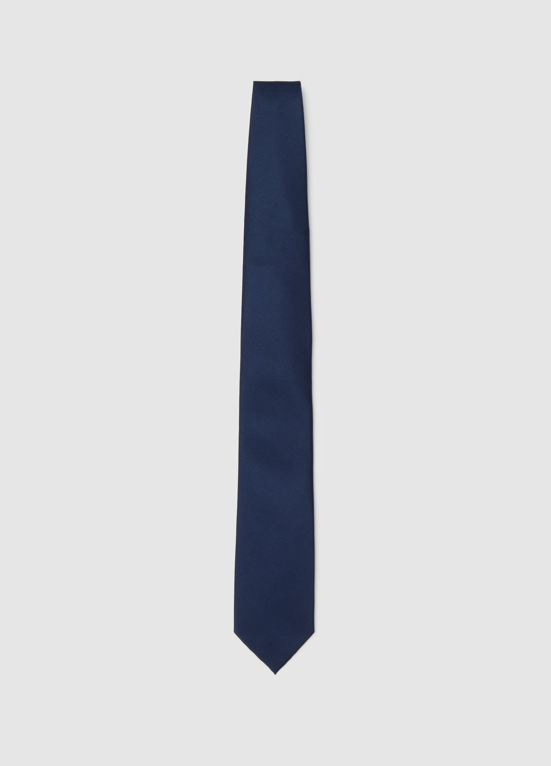 Blue Polyester Tie